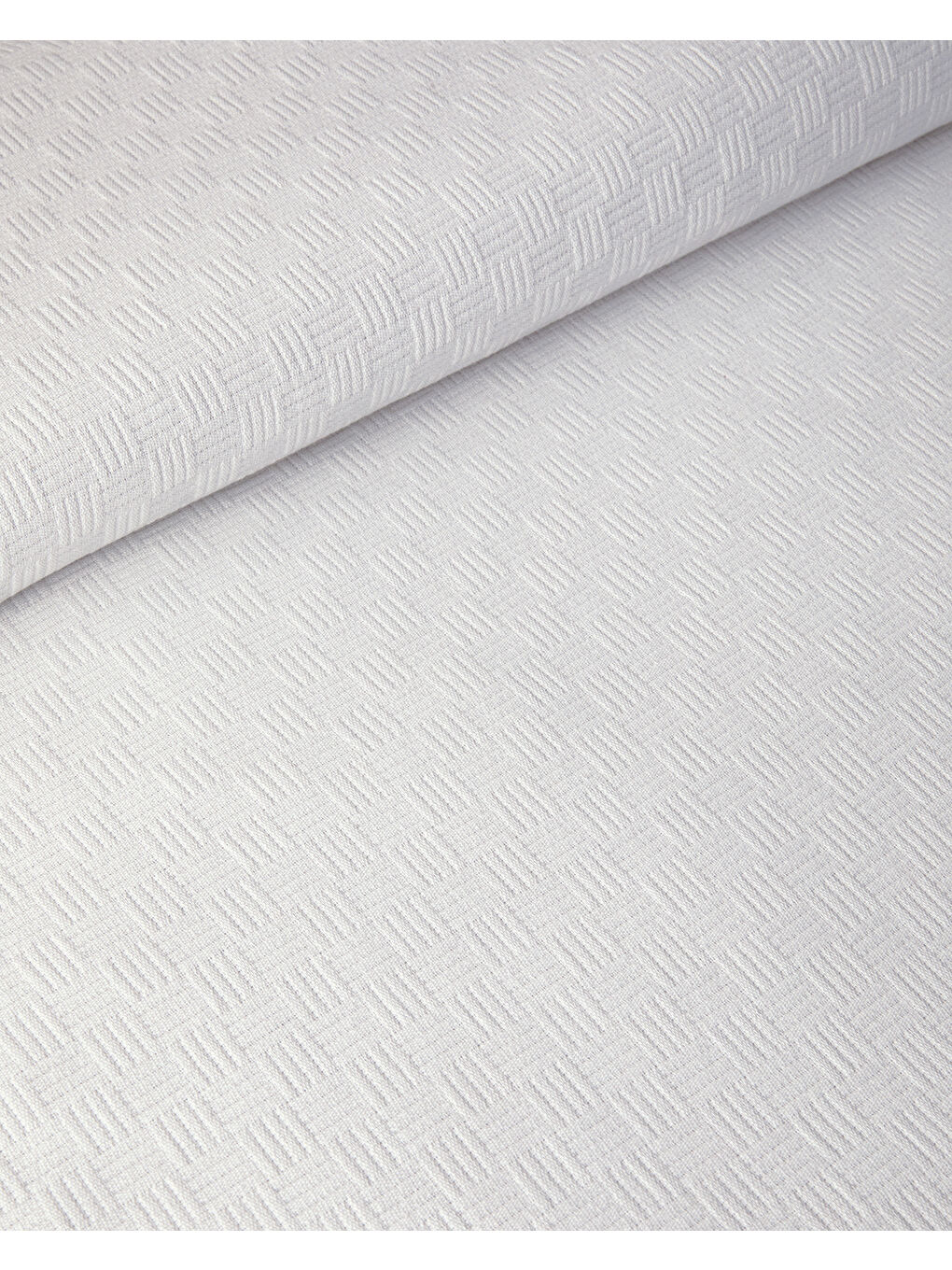 Plain Pamuklu Tek Kişilik Pike Beyaz-1