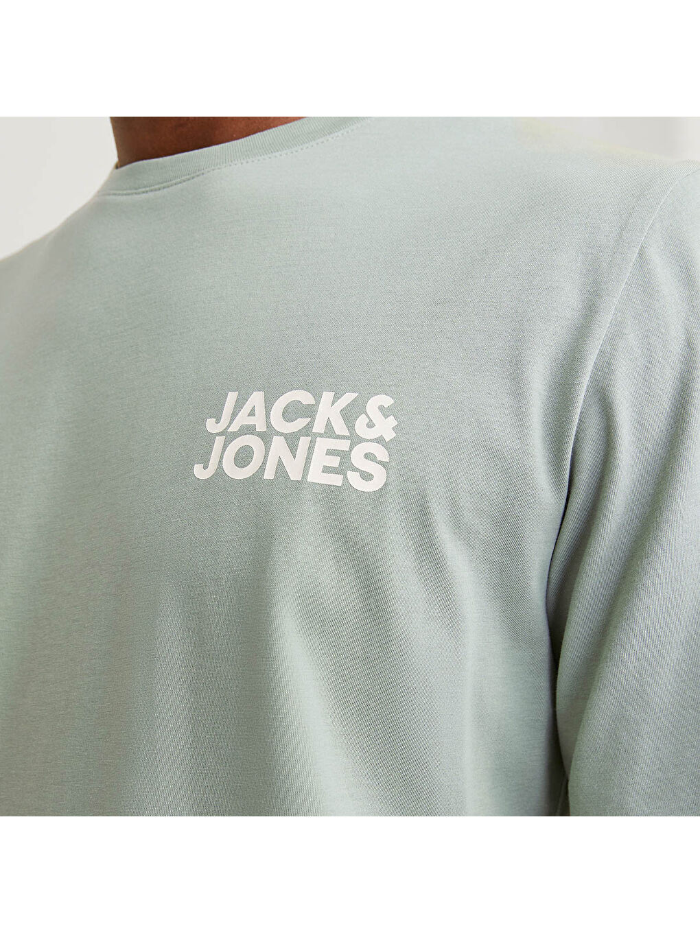 Corp Logo Ss O Neck Erkek Yeşil Yuvarlak Yaka Spor Tişört-2