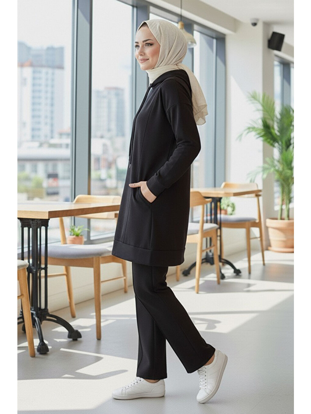 Armalı Çift Cepli Vortex İkili Takım Siyah - 27982-SIYAH-1