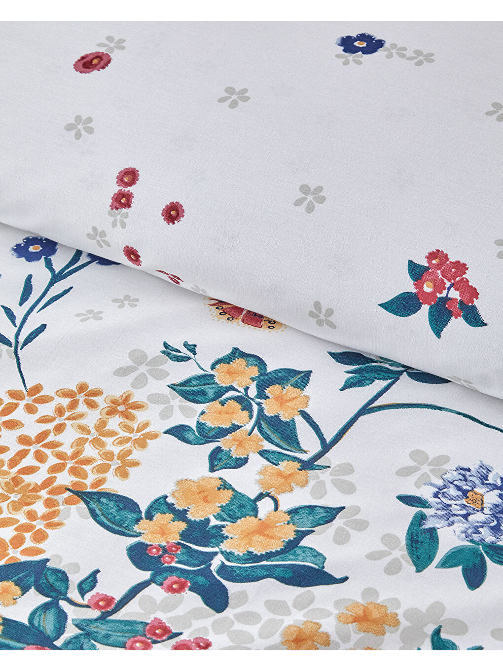 Spring Awakening Çift Taraflı Pamuklu Tek Kişilik Nevresim Seti 160x220 cm Yeşil – Kırmızı-2