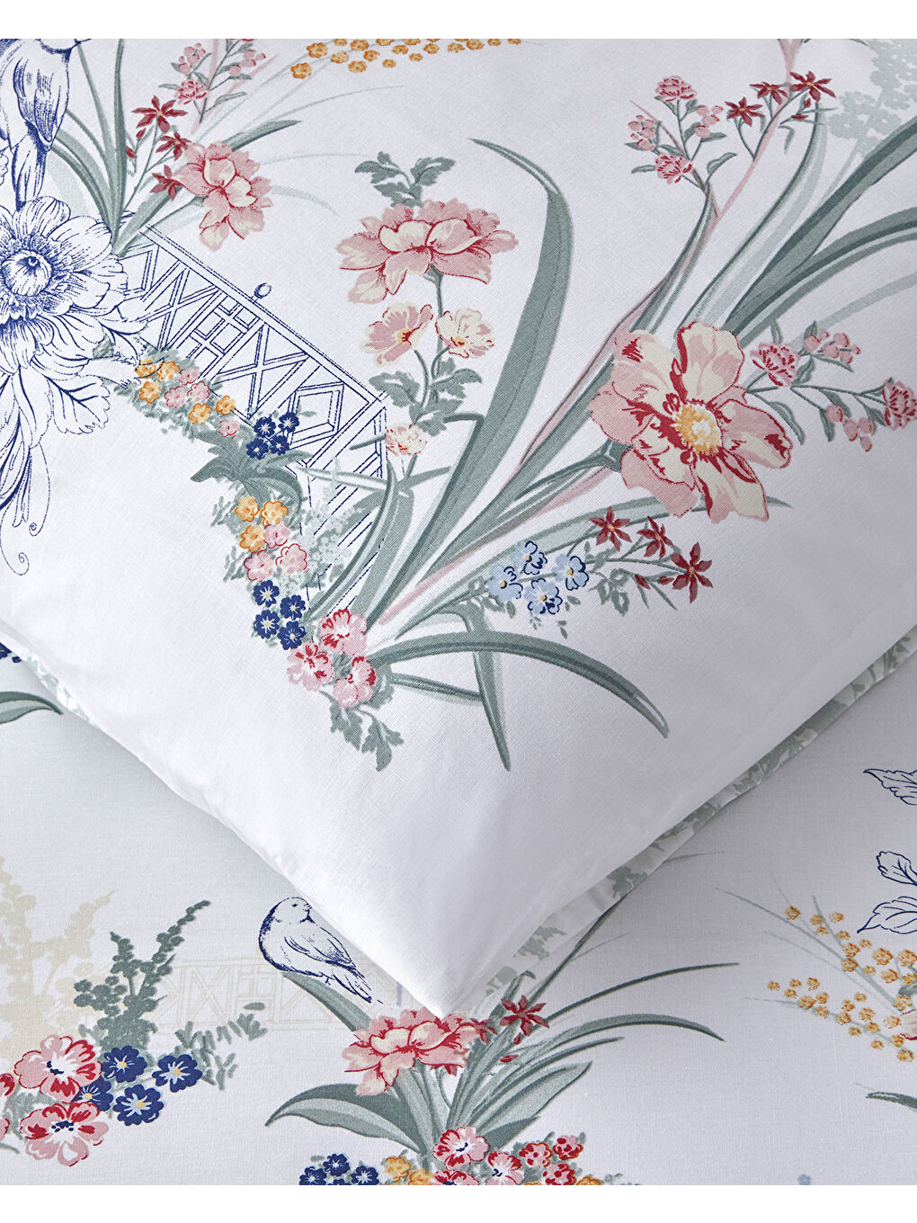 Flower Dance Çift Taraflı Pamuklu Tek Kişilik Nevresim Seti 160x220 cm Pembe - Bej-3