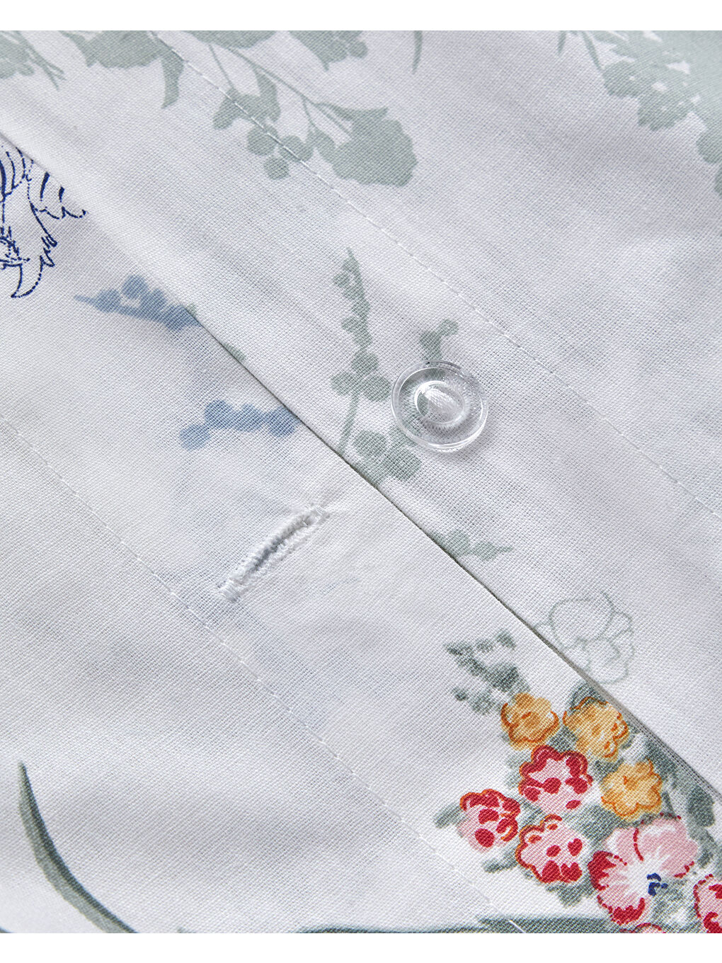 Flower Dance Çift Taraflı Pamuklu Tek Kişilik Nevresim Seti 160x220 cm Pembe - Bej-5