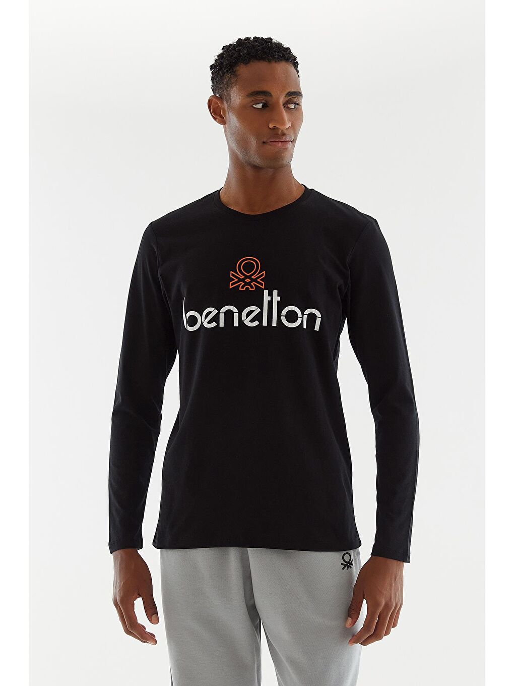 United Colors Of Benetton Siyah Erkek Sweatshirt - 6