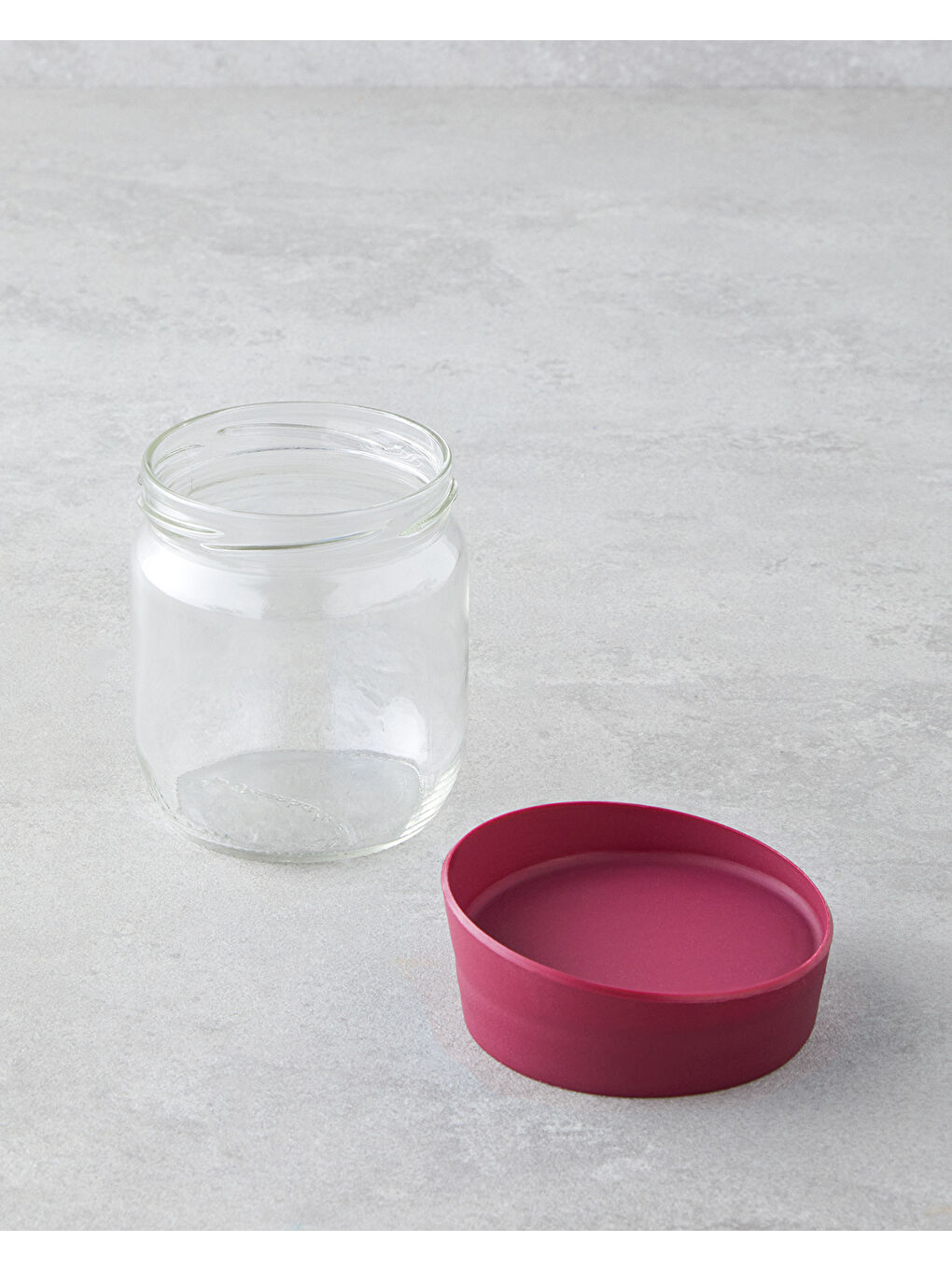 Arlene Cam Kavanoz 425 ml Bordo-1