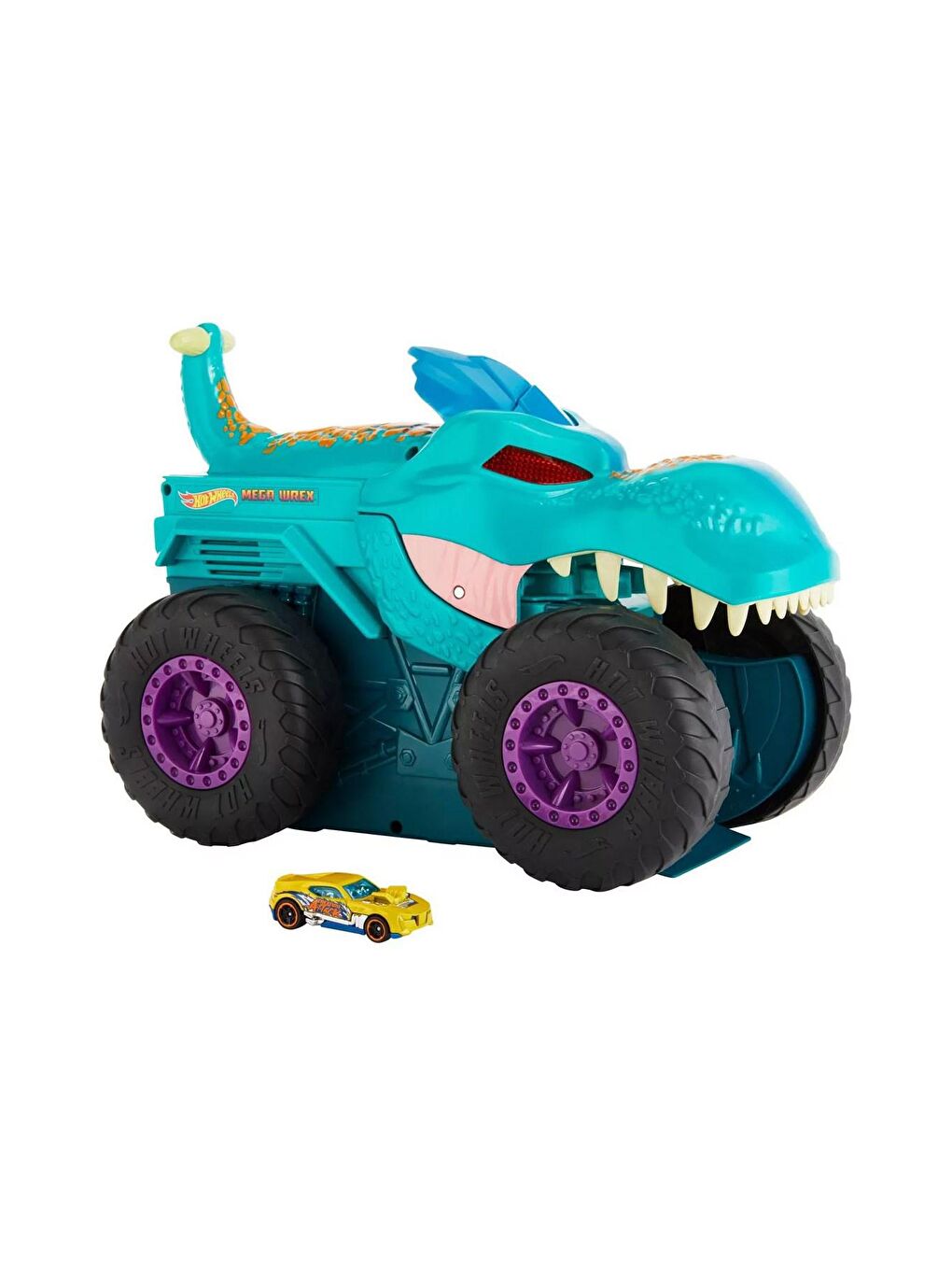 Hot Wheels Beyaz-Renklibaskı Monster Trucks Araba Yiyen Mega Wrex - 3