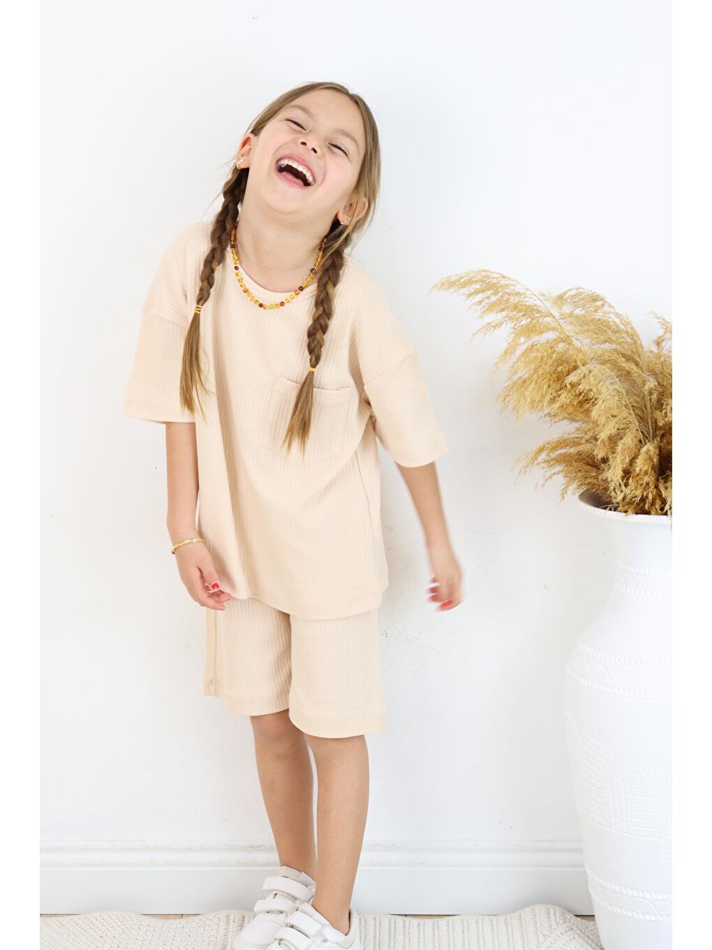 Miababy Ekru Raporlu İnterlok İkili Takım - 4