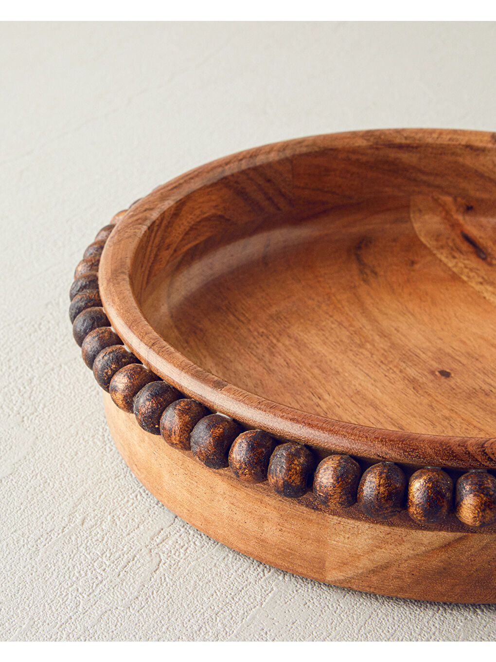 Rustique Akasya Sunumluk 21x4 Cm Kahverengi-2