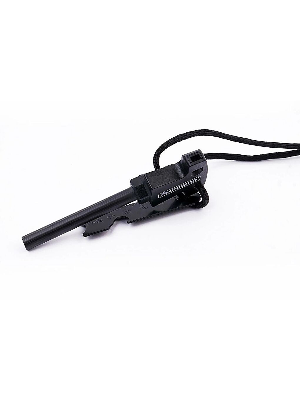 Siyah Çok Amaçlı Pusulalı Magnezyum Çubuğu(Çakmak Taşı) OUT-4510-2