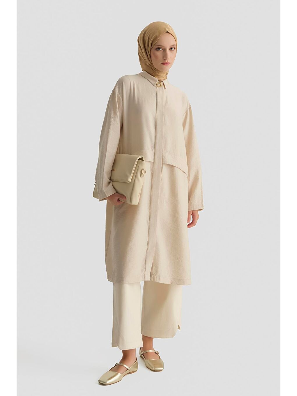 Aller Detaylı Tunik Bej