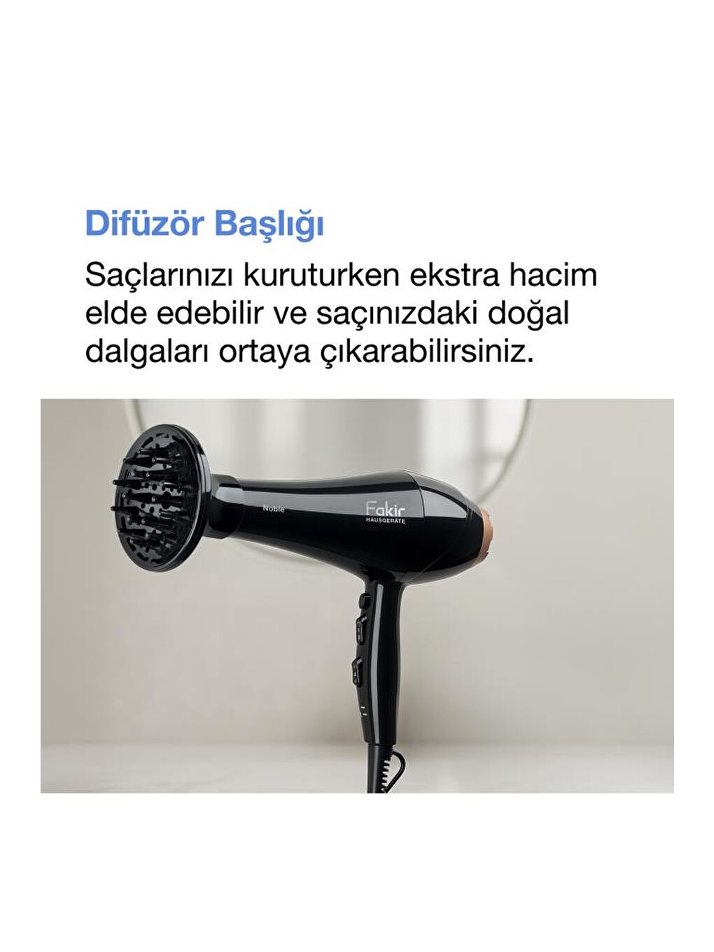 Noble Ac Motor Saç Kurutma Makinesi - Siyah-4
