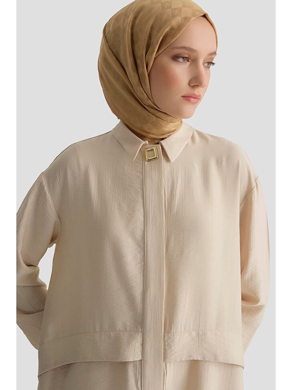 Aller Detaylı Tunik Bej-2
