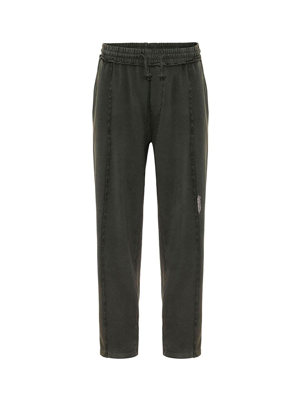 Haki Yıkamalı Baggy Eşofman Alt Koyu Hakı-1