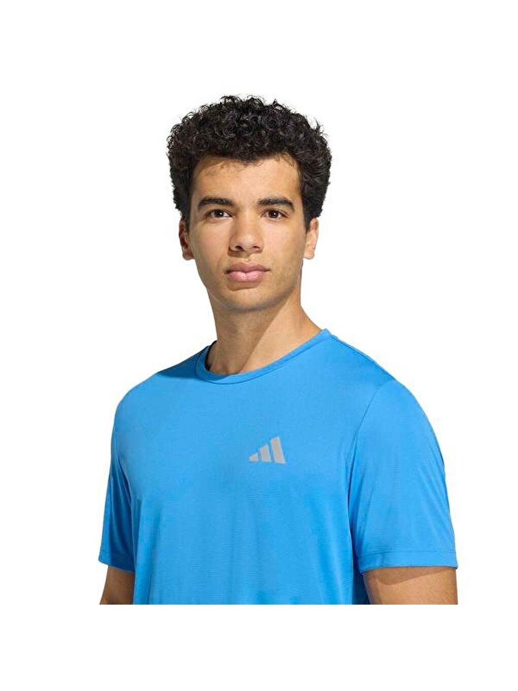 Run Essentials Erkek Lacivert Yuvarlak Yaka Tişört-1