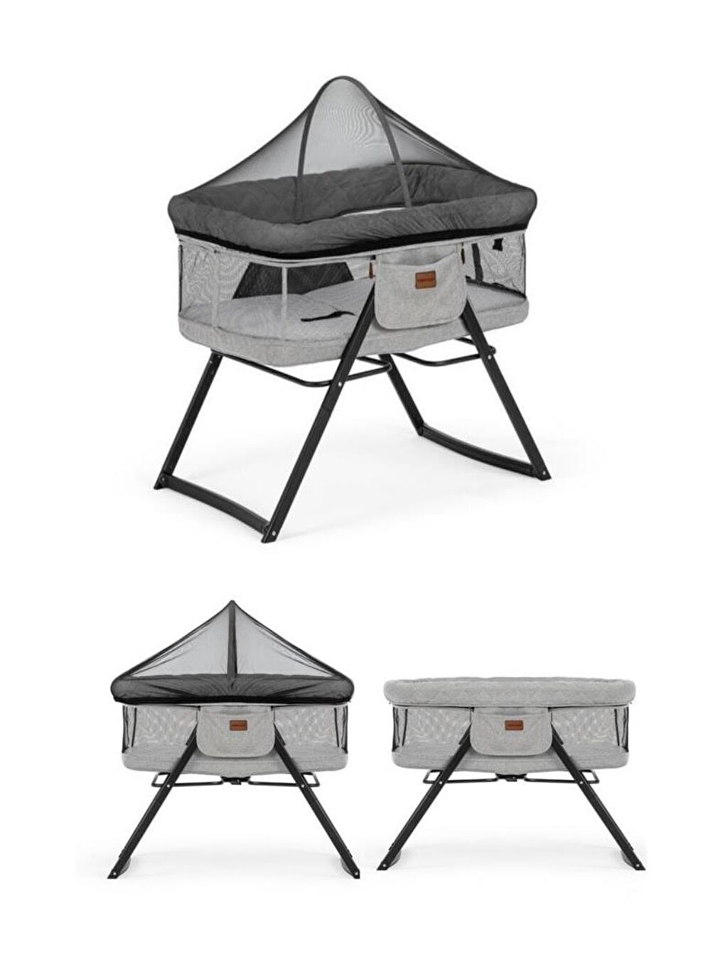 İnci 3 lü Set Kabin Bebek Arabası Katlanır Beşik Kanguru-1