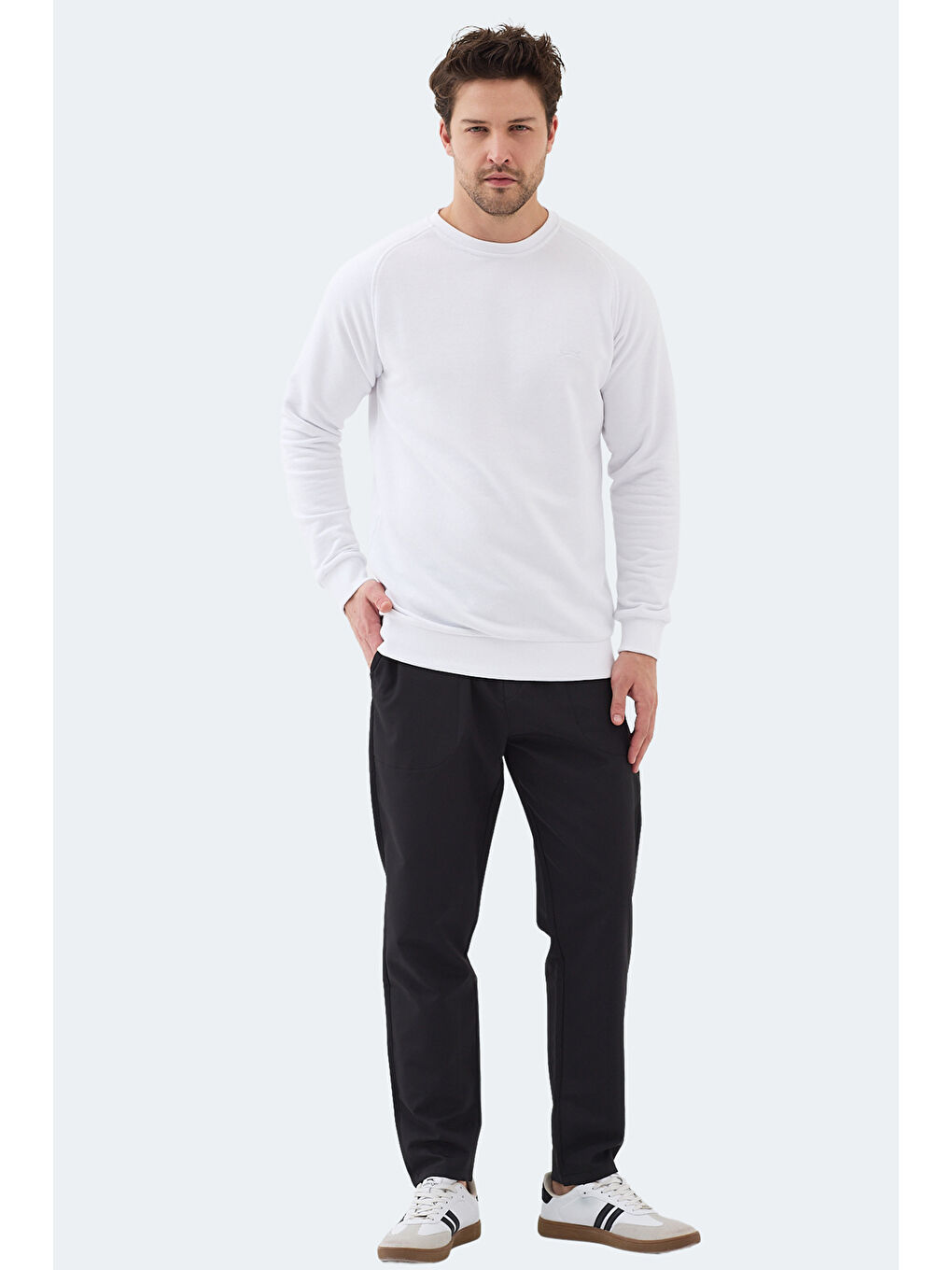 NADAV Erkek Beyaz Sweatshırt-5