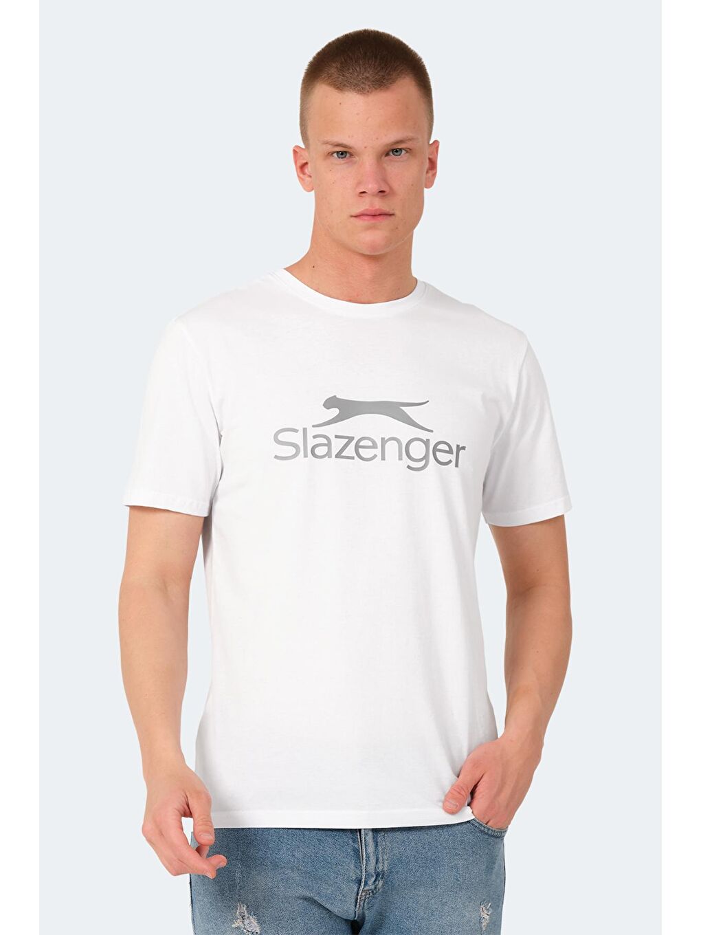 SLAZENGER Beyaz VEERA Erkek Tişört Beyaz