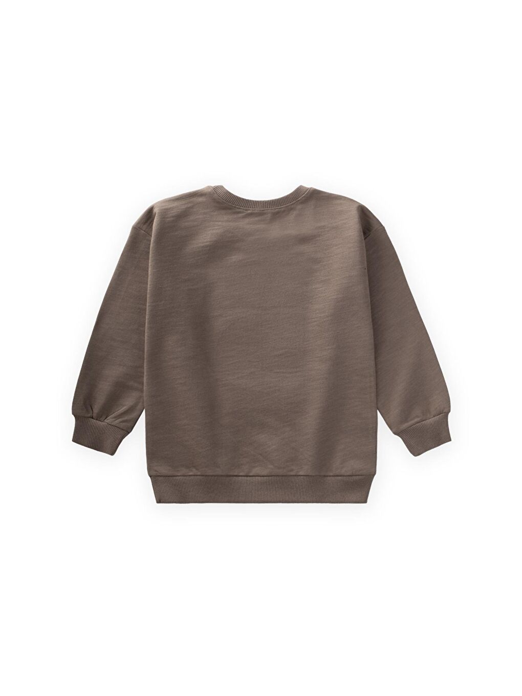 Bej Geometrik Aplikeli Sweatshirt 2-7 Yaş Vizon-1