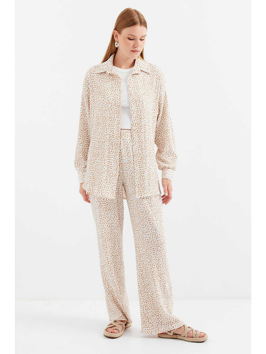 5858 Örme İkili Takım - Y.Bej-3