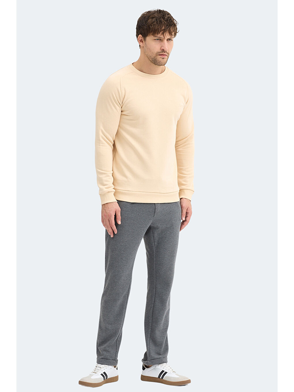NADAV Erkek Bej Sweatshırt-6