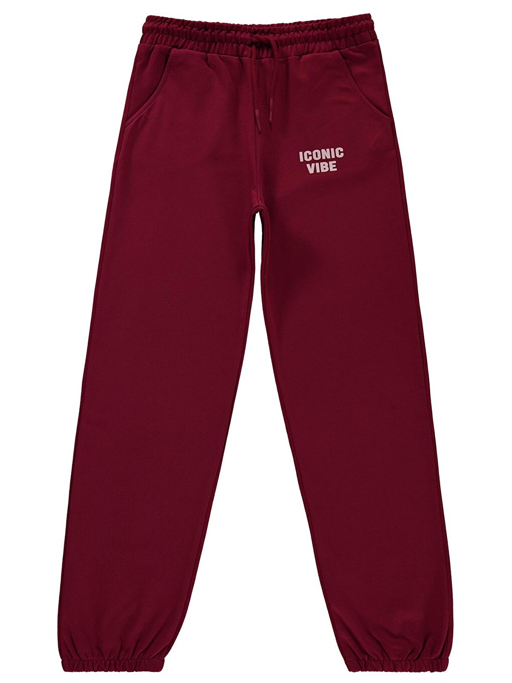 Girls Basic 6-9 Yaş Eşofman Altı - Bordo