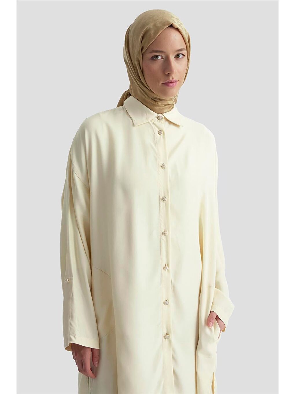 Ekru Tunik 25Yd9037 Aytaşı-1
