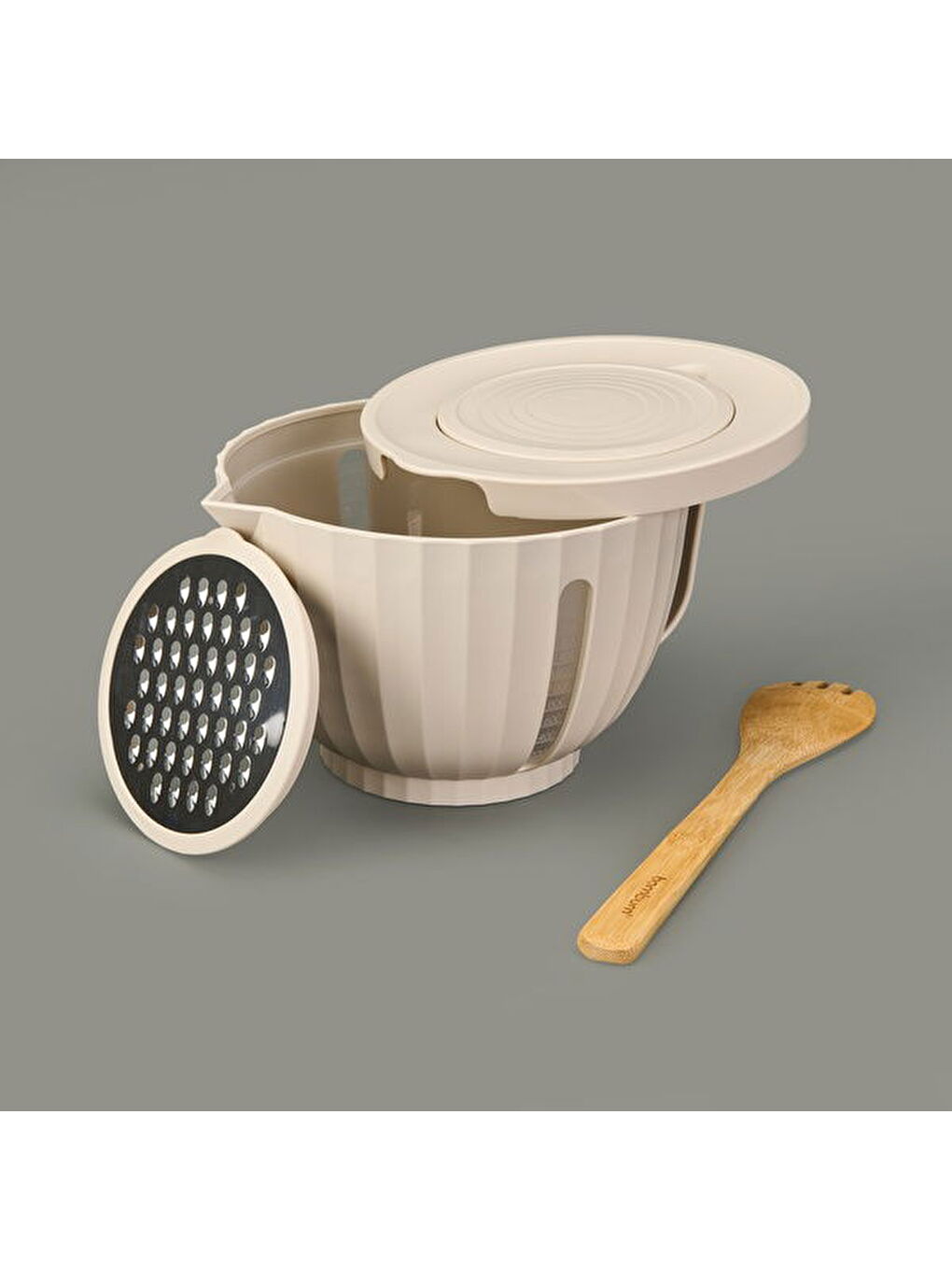 Ekru Mixer Bowl Set - Krem - 2650 ml-2