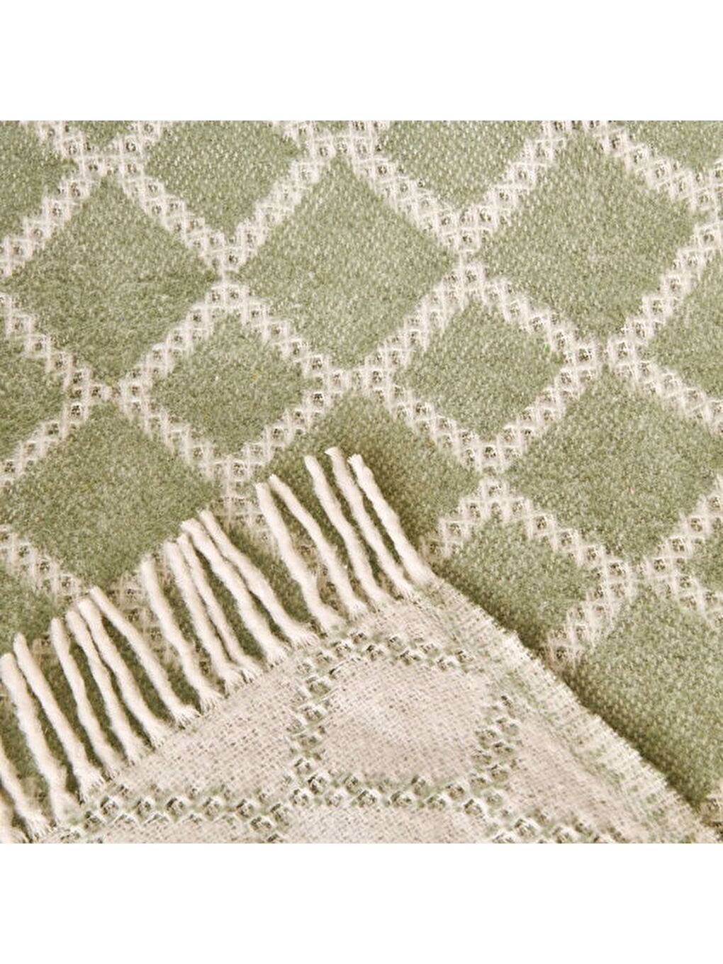 Soft Zivra Pamuklu Tv Battaniyesi - Yeşil - 130x170 cm-1