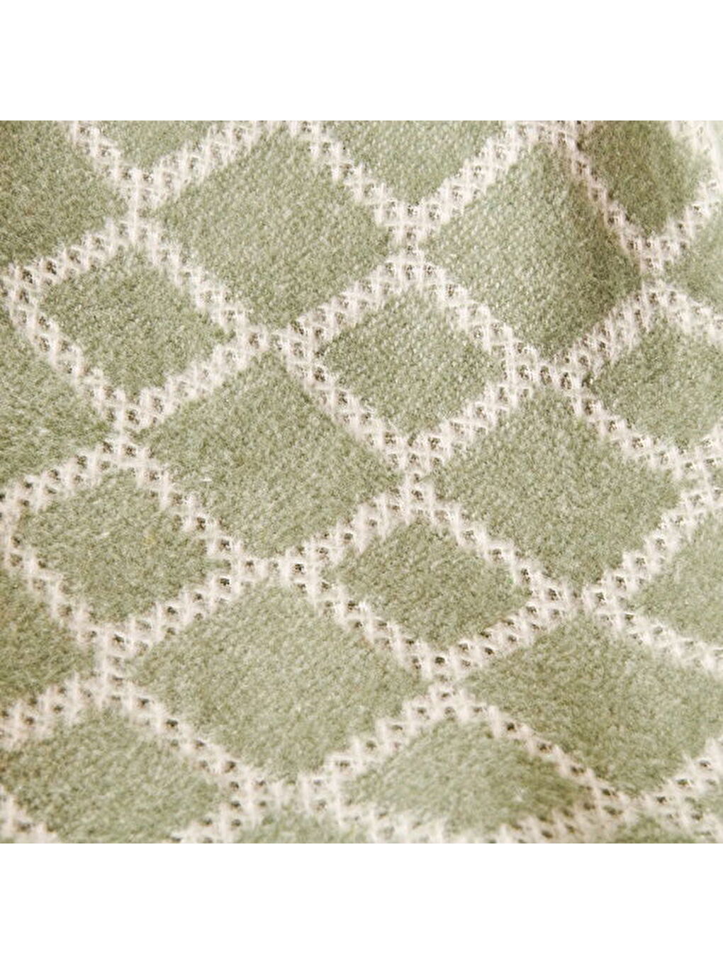 Soft Zivra Pamuklu Tv Battaniyesi - Yeşil - 130x170 cm-2