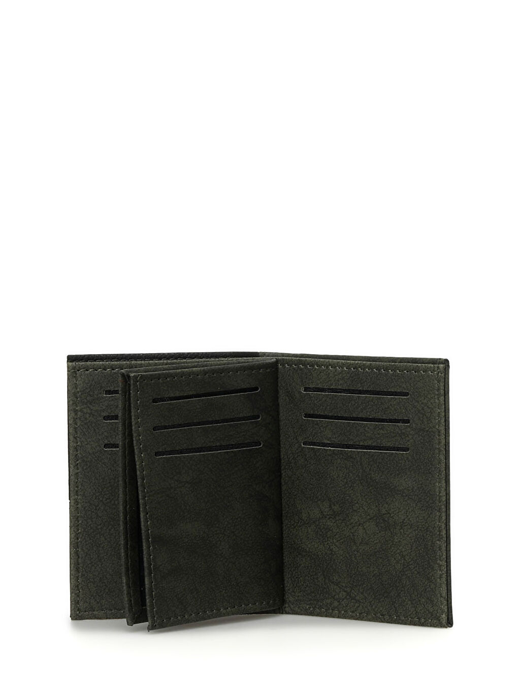 Siyah FLATLINE CZDN 4PR Haki Erkek Cüzdan-2