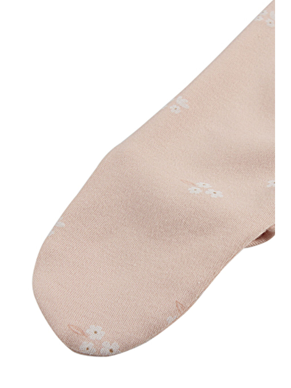 Pembe Kız Çocuk Çiçek Desenli Patikli Tulum-1