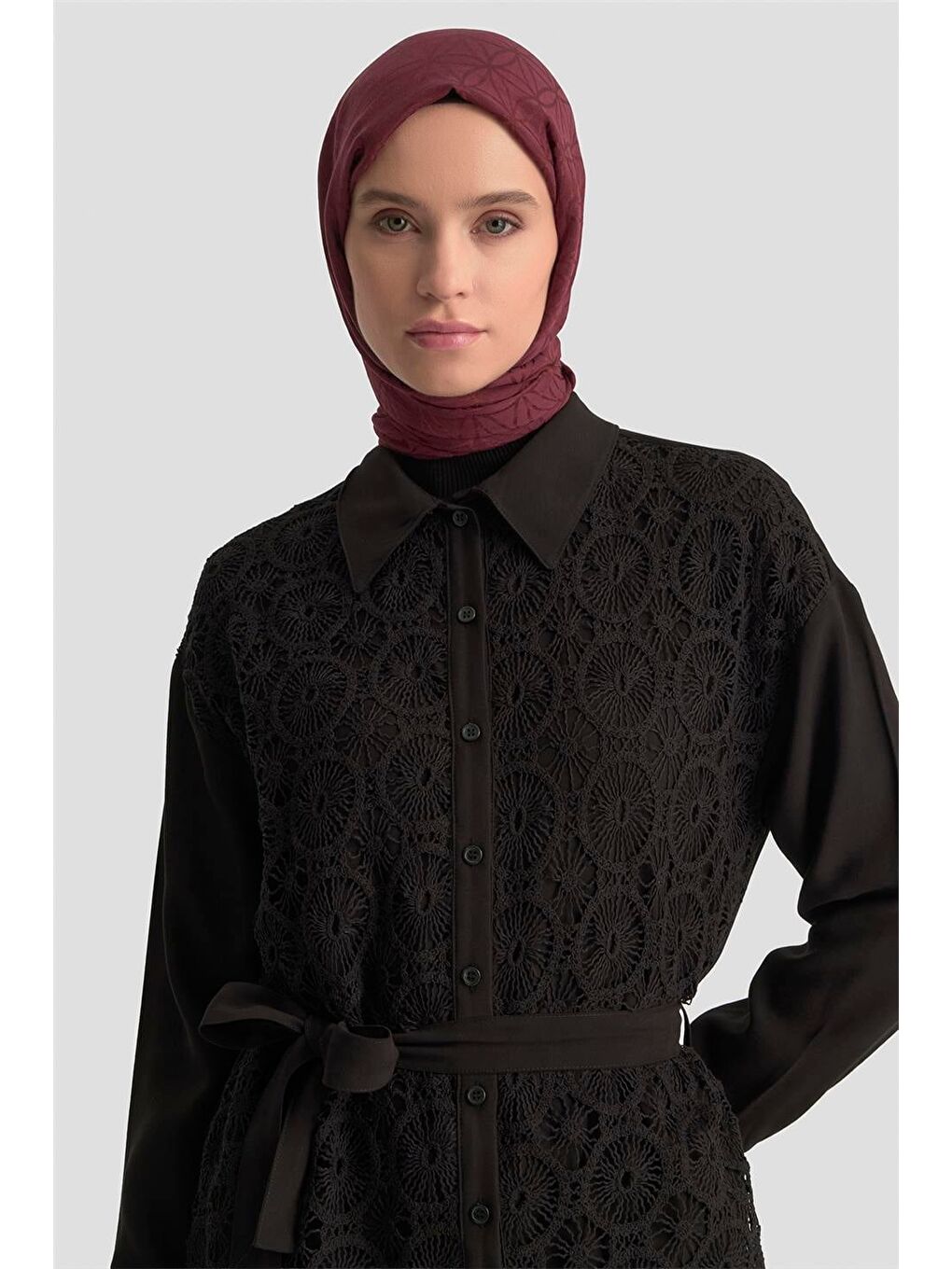 Dantelli Tunik 25Km1027 Siyah-1