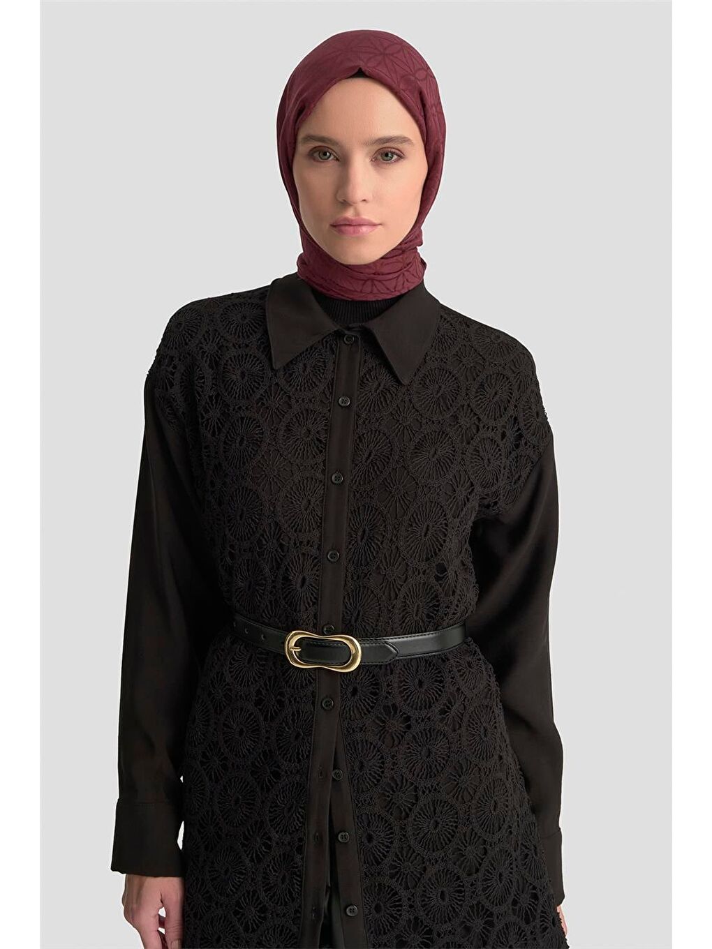 Dantelli Tunik 25Km1027 Siyah-2