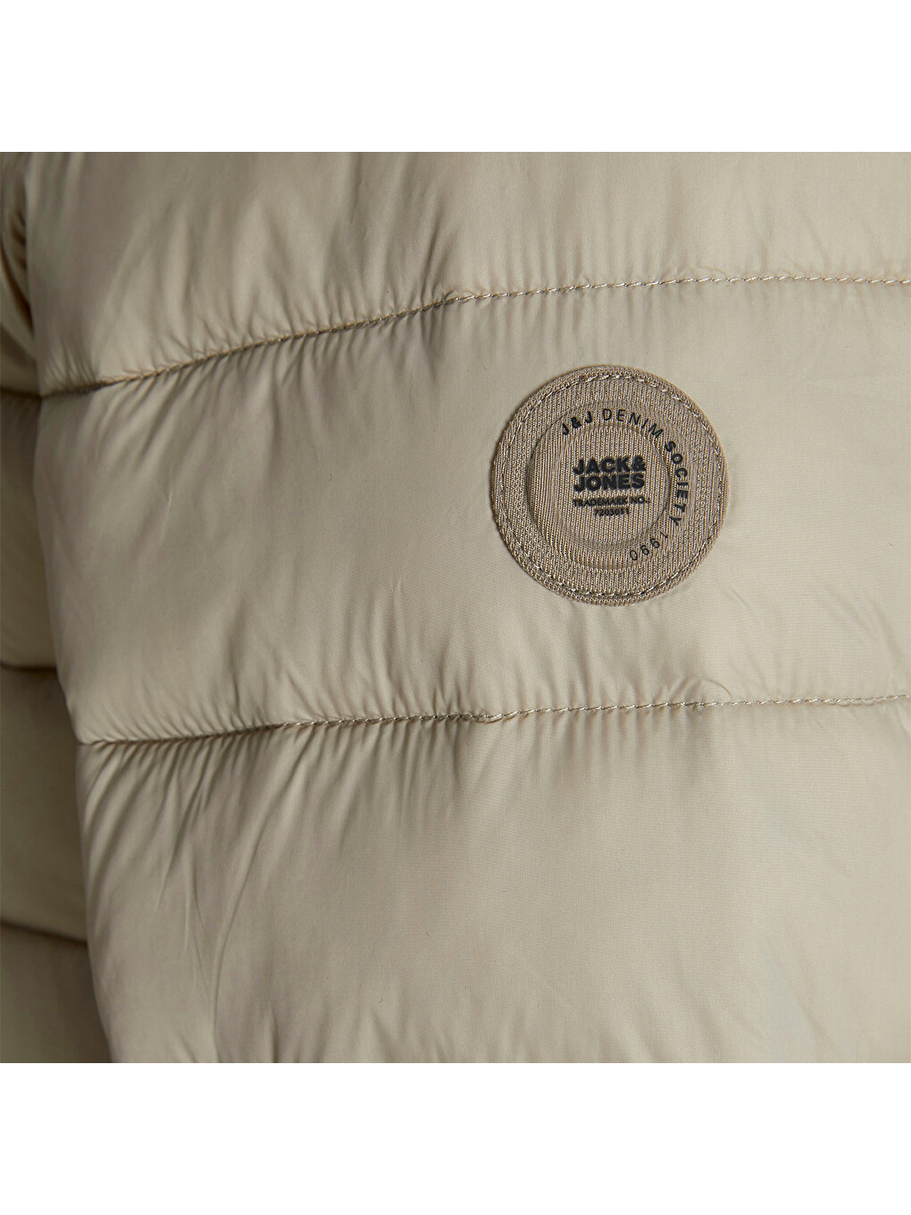 Bradley Light Puffer Collar Erkek Bej Dik Yaka Şişme Mont-2