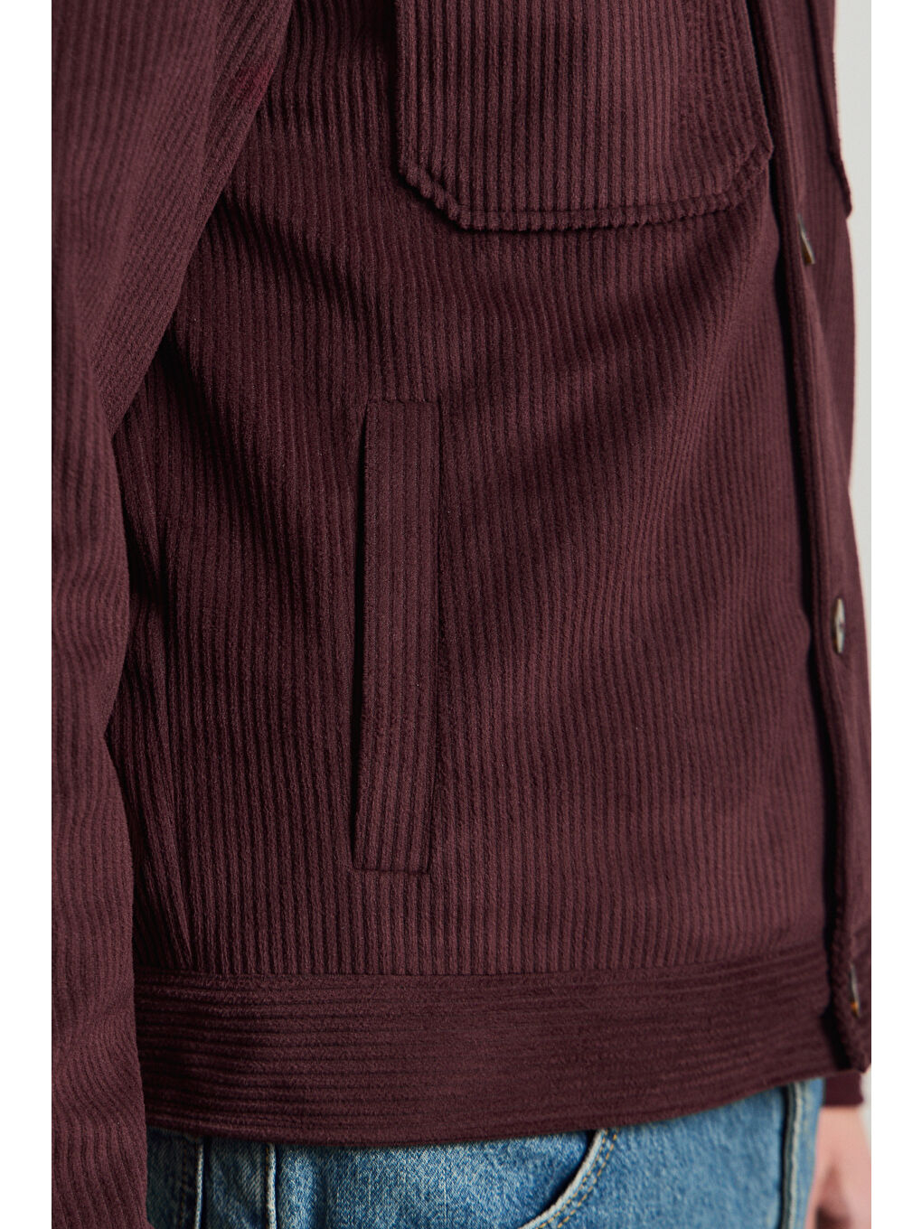Erkek Premimum Kadife Ceket Bordo 4229DNGR-7