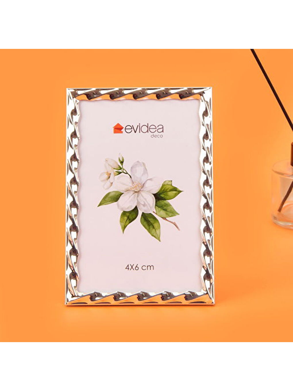 Gri Deco Cordoba Metal Fotoğraf Çerçevesi - Silver - 10x15 cm-2