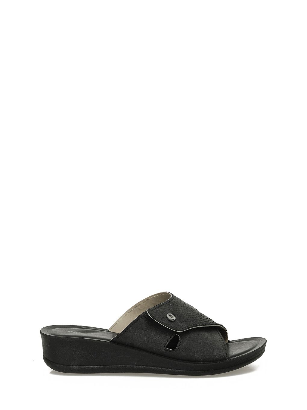 609008.Z5PR Siyah Kadın Dolgu Topuk Terlik