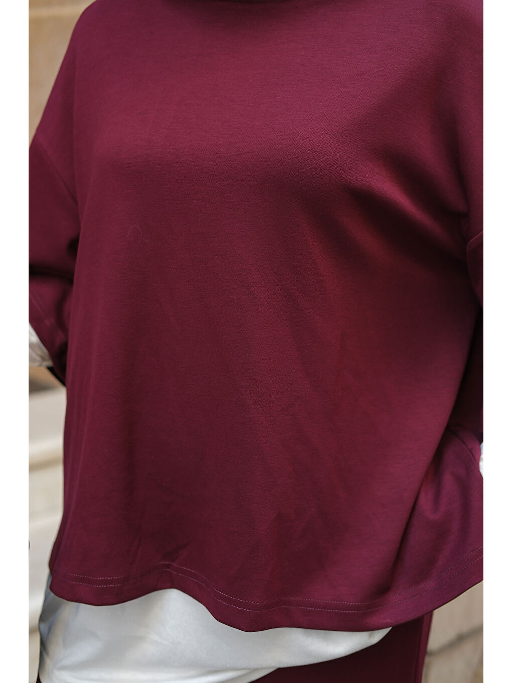 Kadın İç Badili Üçlü Takım Bordo-4