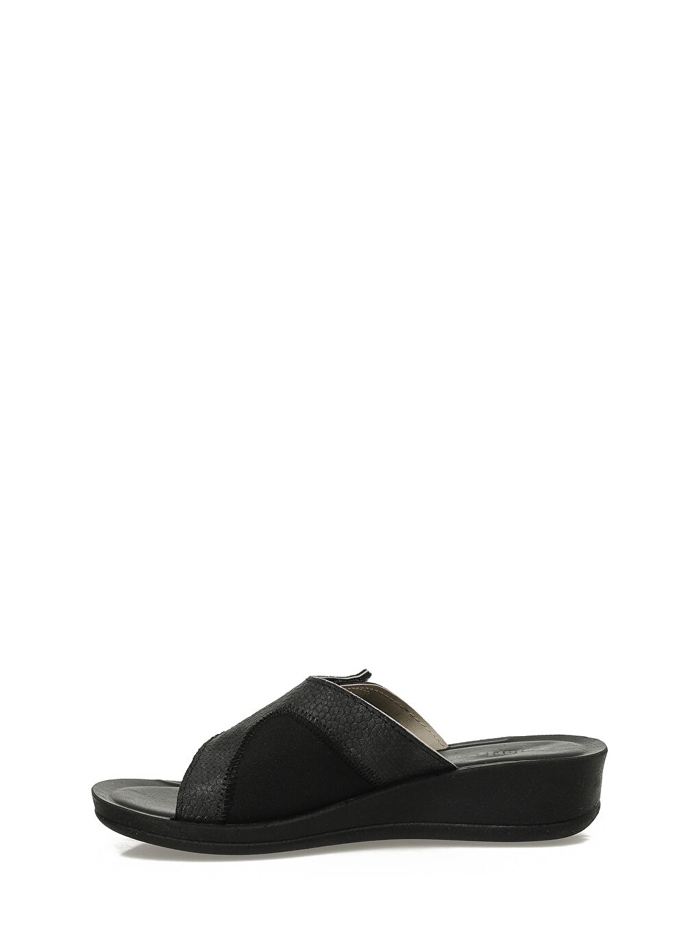 609008.Z5PR Siyah Kadın Dolgu Topuk Terlik-2