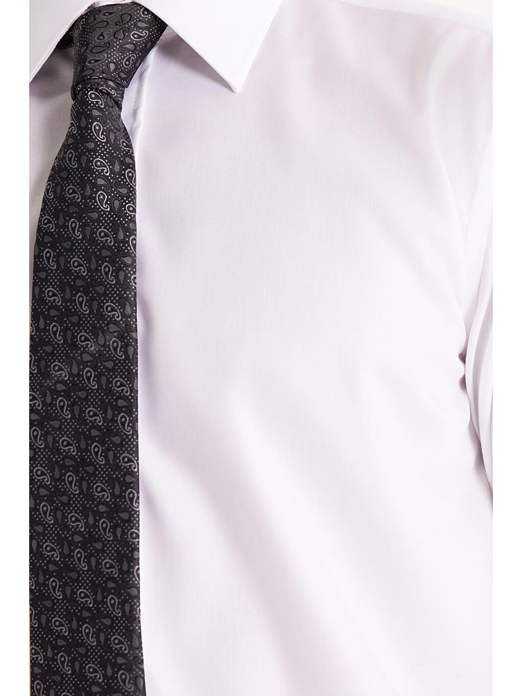 Erkek Regular Fit Beyaz Non-Iron %100 Pamuk Doğa Dostu Ekoteks Belgeli Ütü Gerektirmez Beyaz Gömlek-2