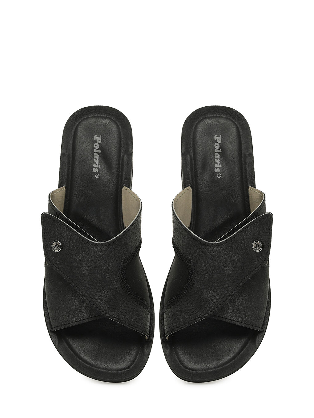 609008.Z5PR Siyah Kadın Dolgu Topuk Terlik-3