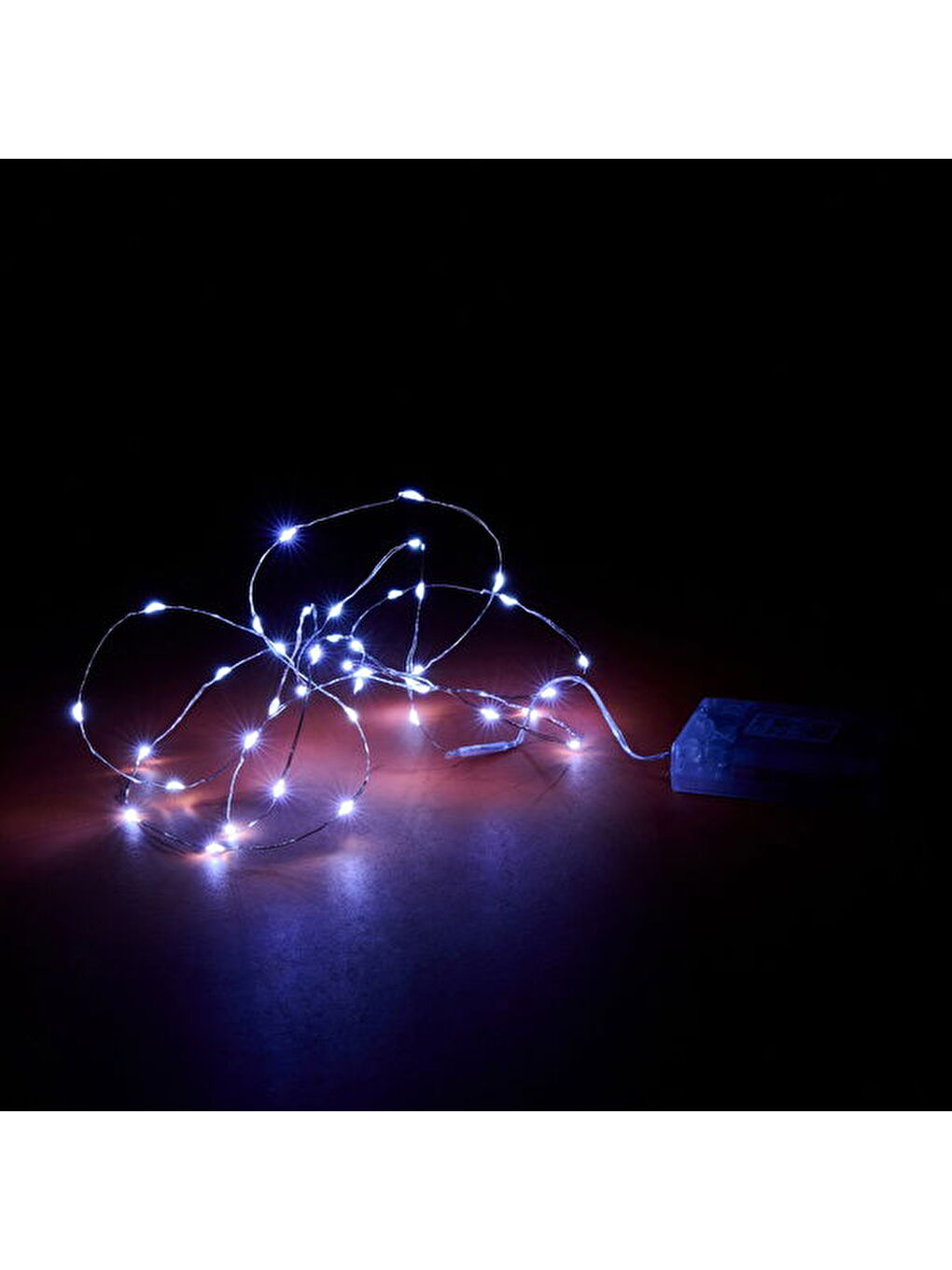 Renksiz 40 Işıklı Led - Şeffaf - 195 cm-3