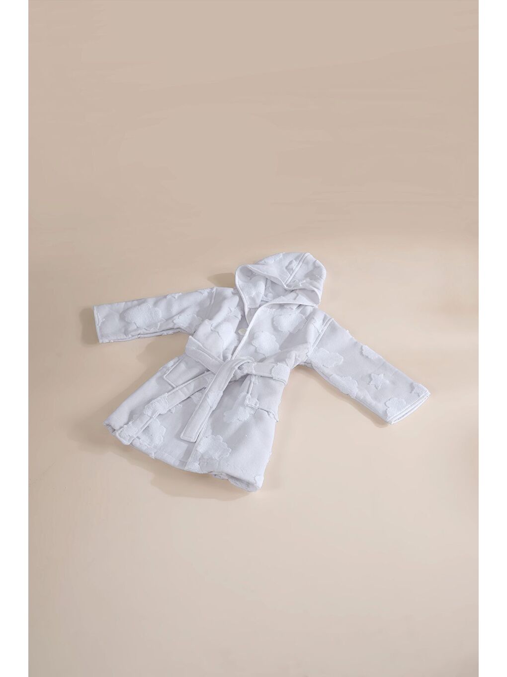 My Cloudy Sky Çocuk Bornoz Gri-1