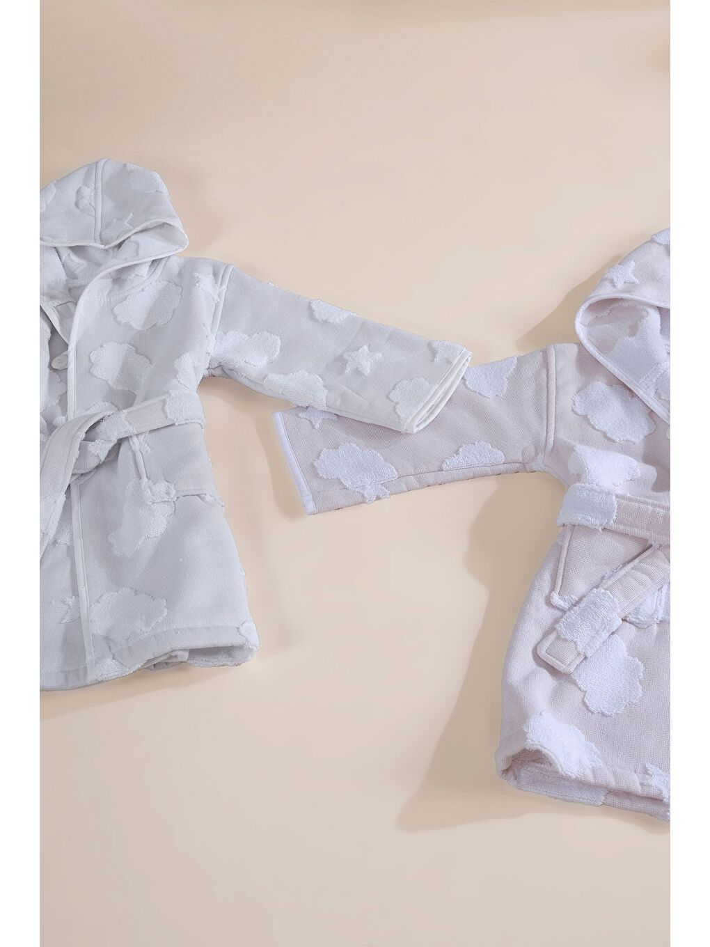 My Cloudy Sky Çocuk Bornoz Gri-2