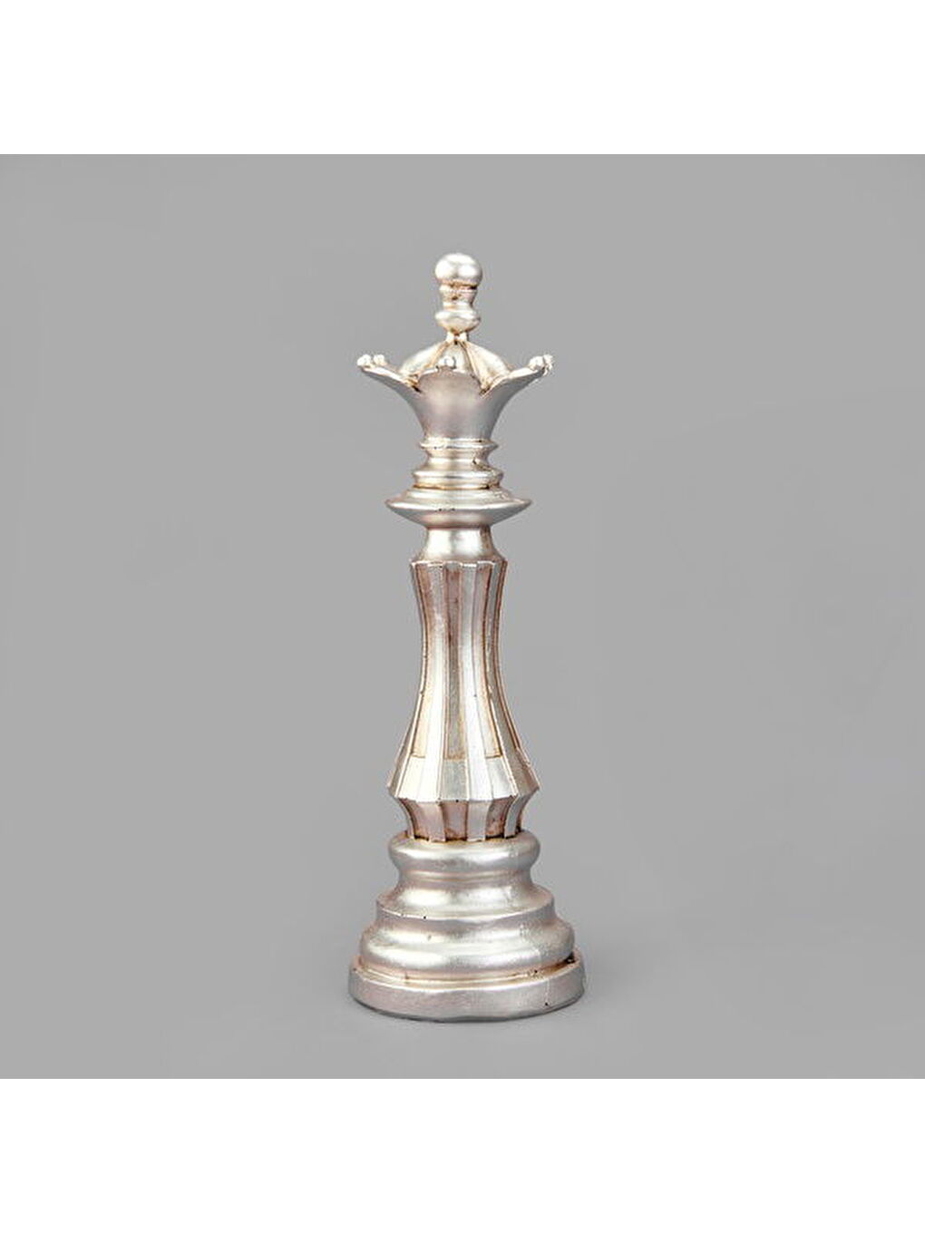 Gri Deco Vezir Dekor - Gümüş - 38 cm