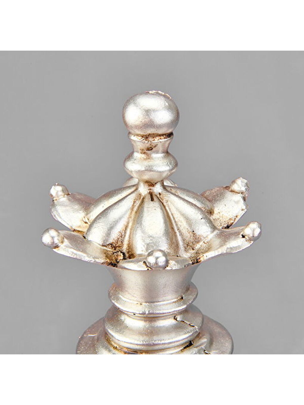 Gri Deco Vezir Dekor - Gümüş - 38 cm-1