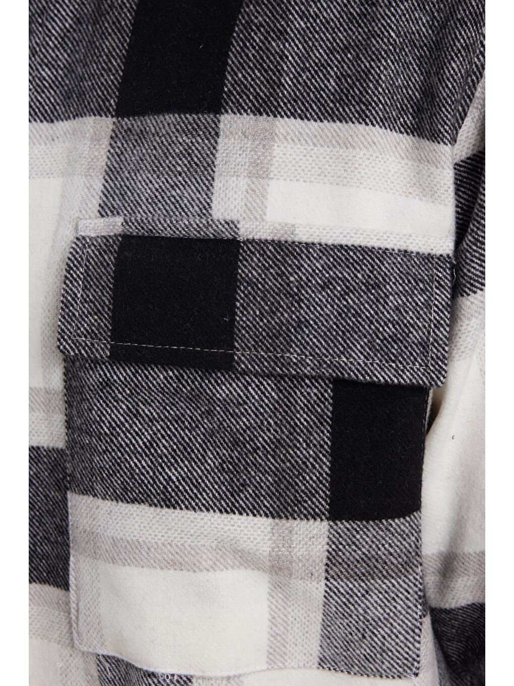 Karışık Erkek Regular Fit Klasik Kesim Çift Cep Kapaklı Kareli Oduncu Gömlek-5