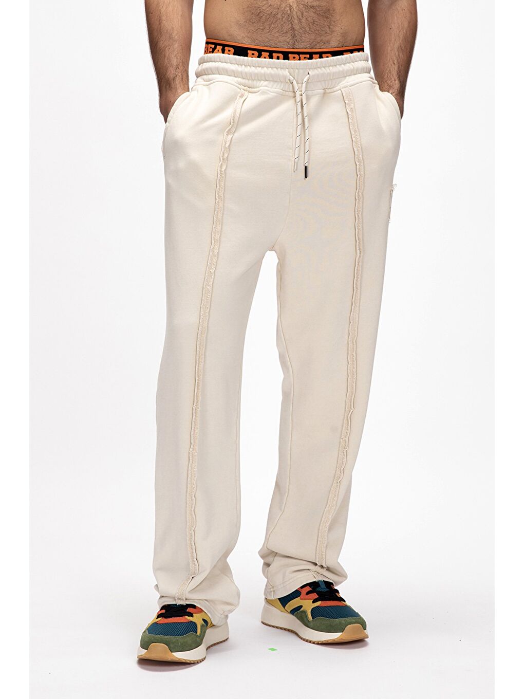 Vex Bej Erkek  Eşofman Altı-5