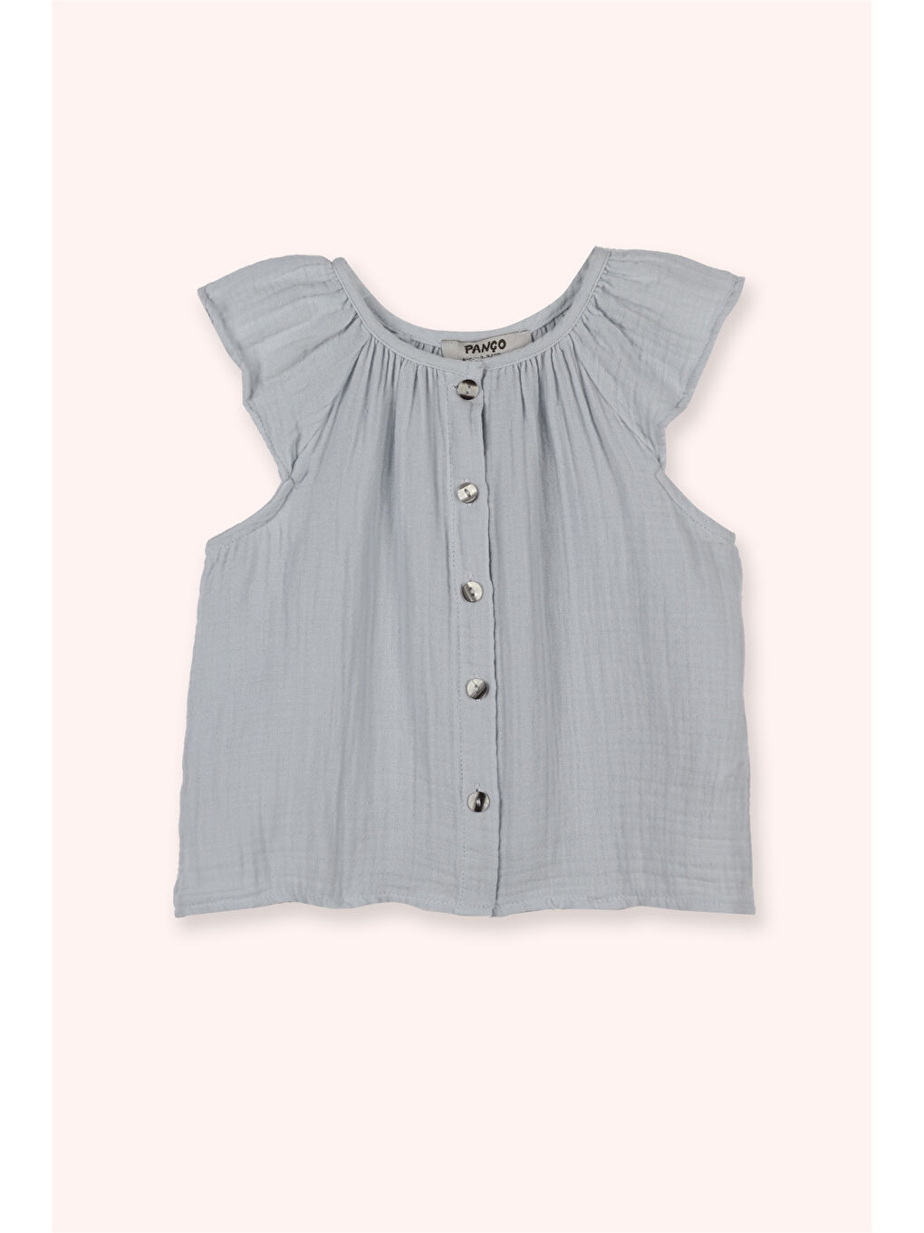 Kız Çocuk Müslin 2'li Takım Mavi-1