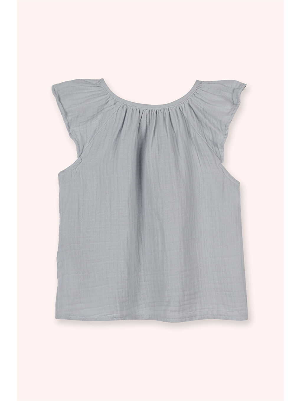 Kız Çocuk Müslin 2'li Takım Mavi-2