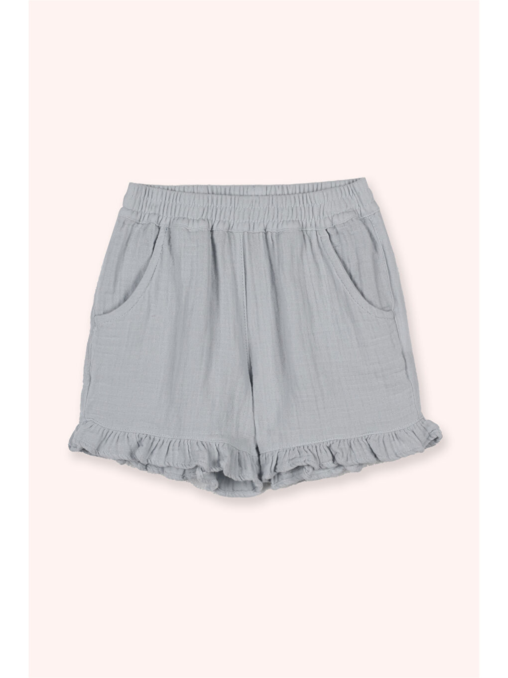 Kız Çocuk Müslin 2'li Takım Mavi-4